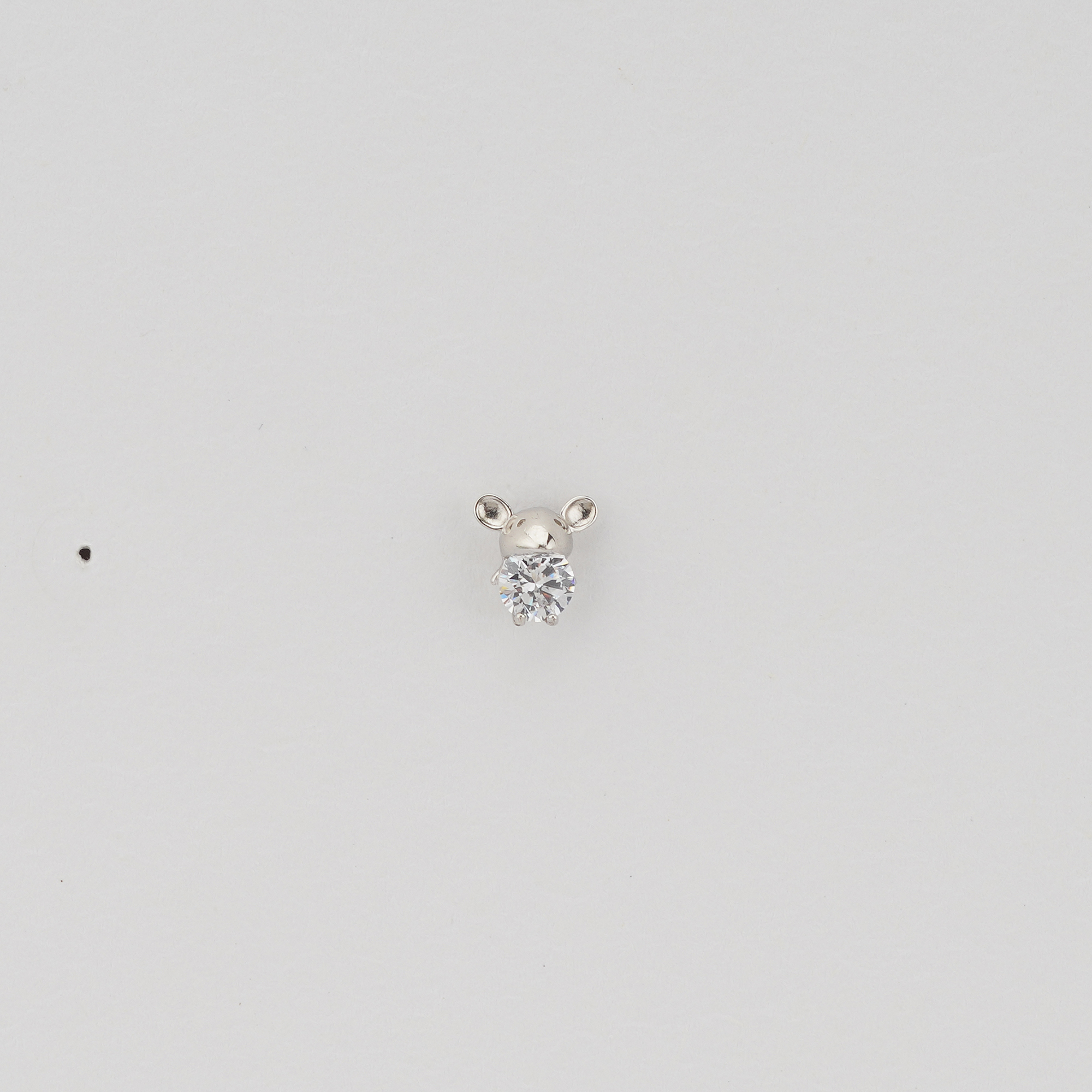 925 Sterling Silver Cute Mouse Stud Earrings Jewellery for Women & Kids