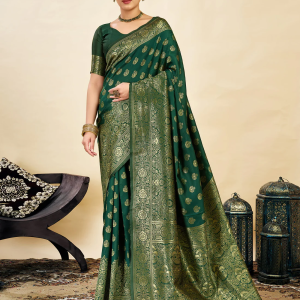 AXONIT Women’s Silk Blend Banarasi Jacquard