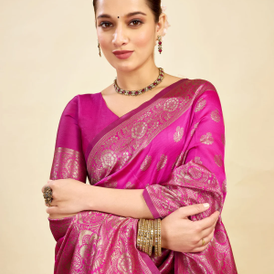 AXONIT Women's Silk Blend Banarasi Jacquard