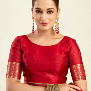 AXONIT Women's Silk Blend Banarasi Jacquard