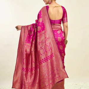 AXONIT Women's Silk Blend Banarasi Jacquard