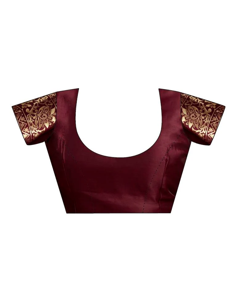 AXONIT Women's Silk Blend Banarasi Jacquard