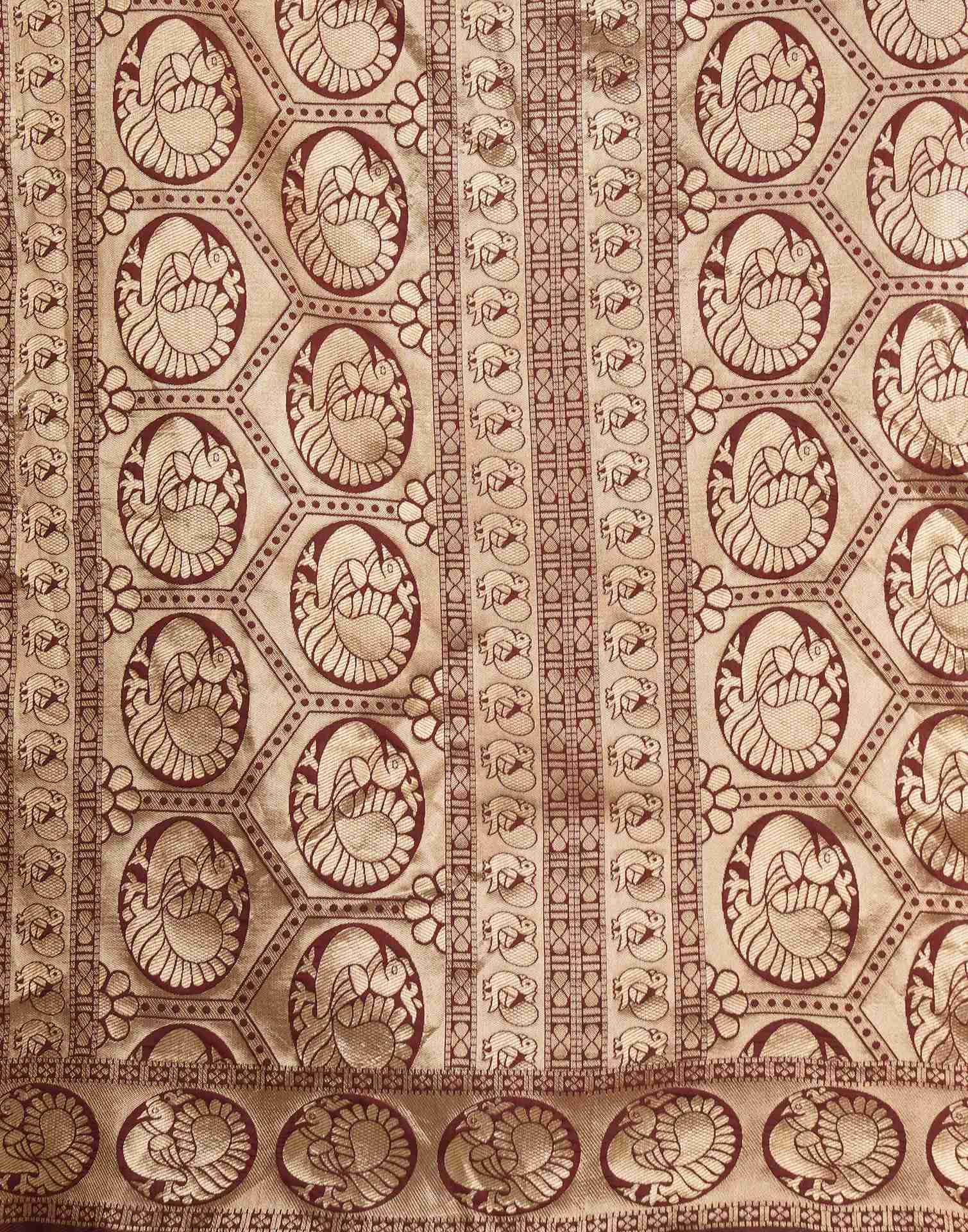 AXONIT Women's Silk Blend Banarasi Jacquard