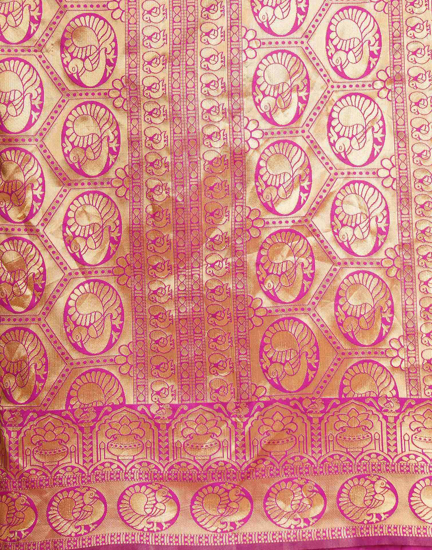 AXONIT Women's Silk Blend Banarasi Jacquard