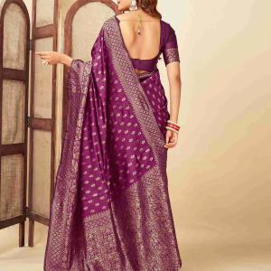 AXONIT Women's Silk Blend Banarasi Jacquard