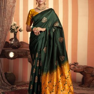 AXONIT Women's Premium Soft Silk Saree with