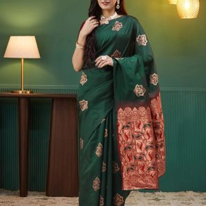 AXONIT Women's Premium Soft Silk Saree with