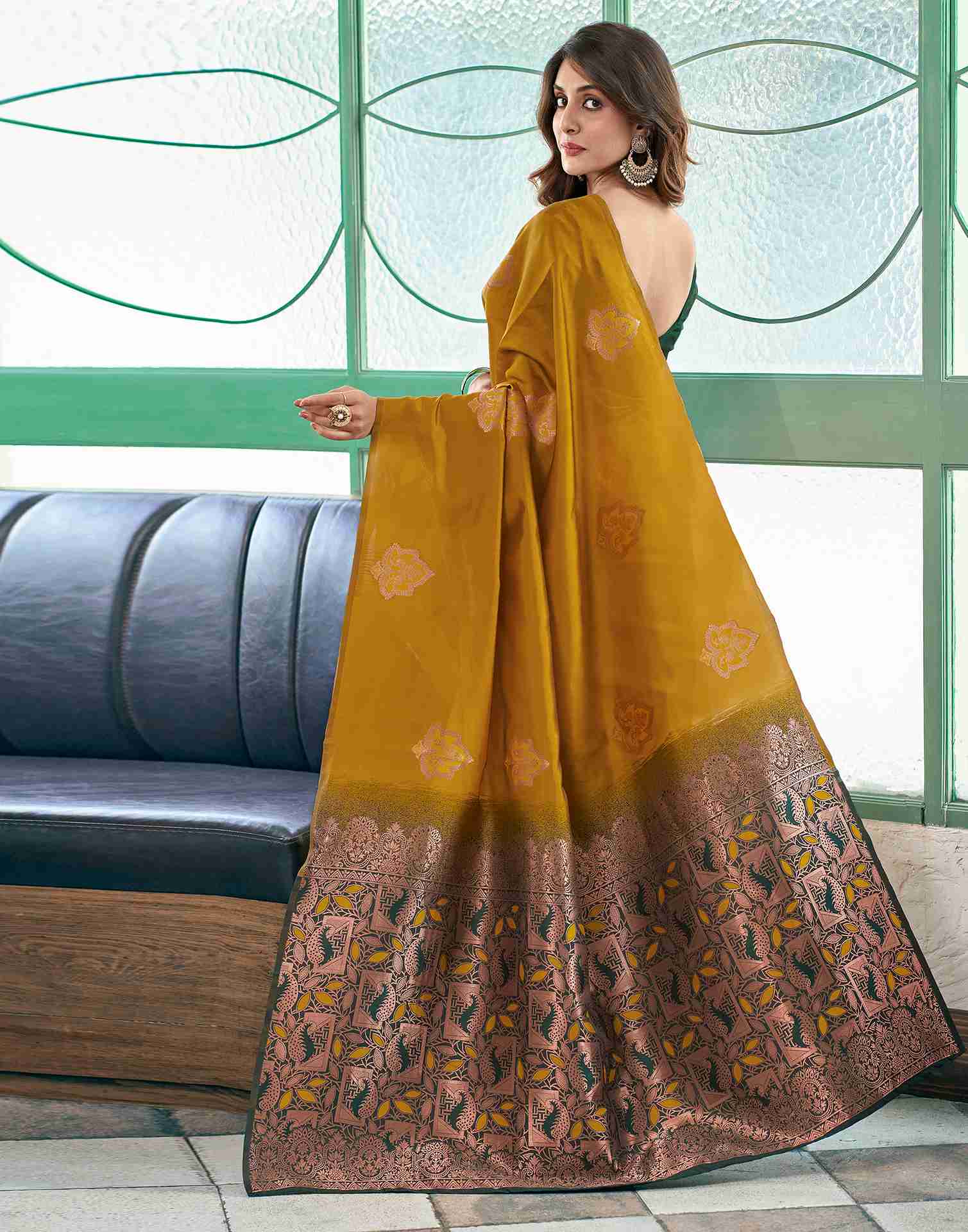 AXONIT Women's Premium Soft Silk Saree with