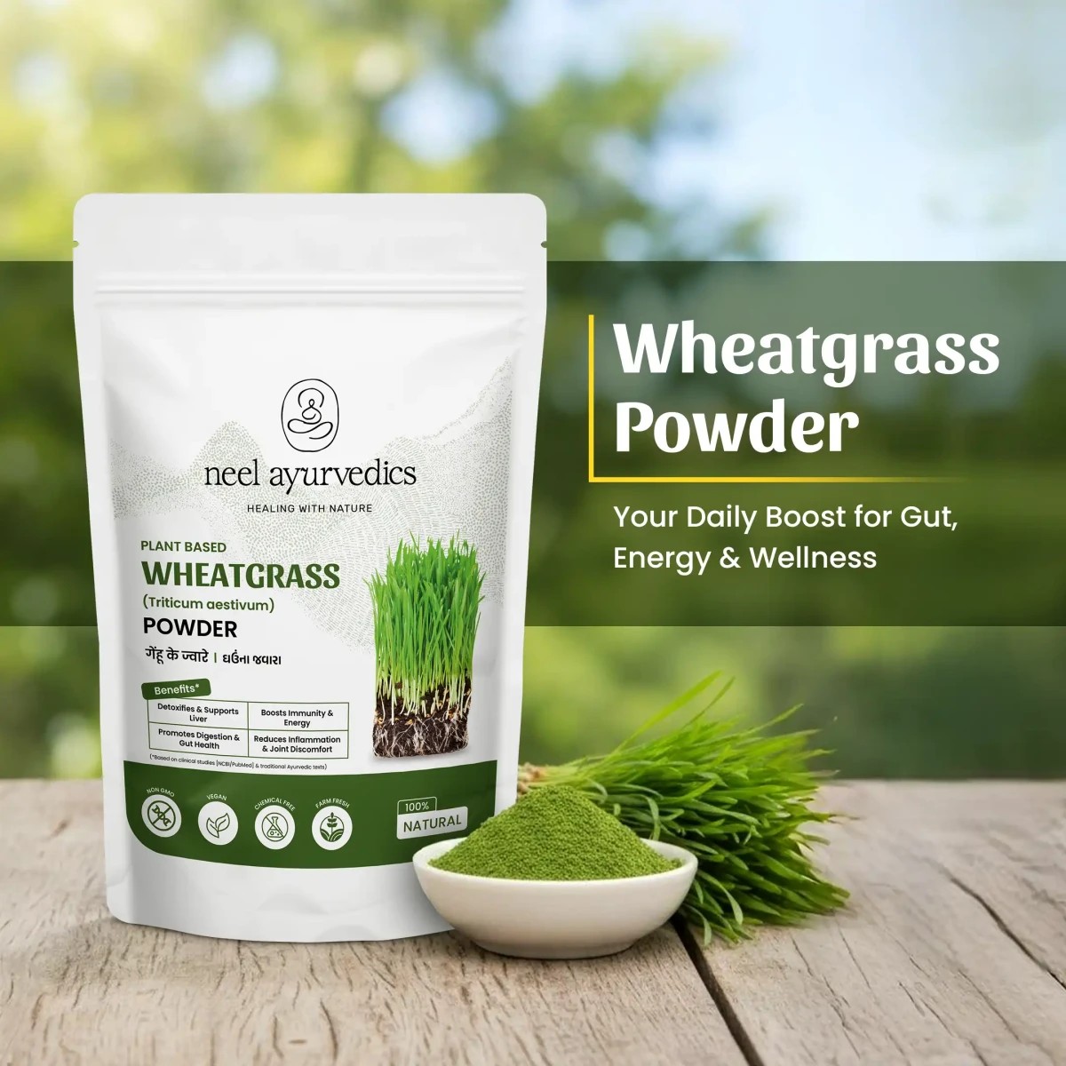 Neel Ayurvedics Wheatgrass Powder - 100 gm
